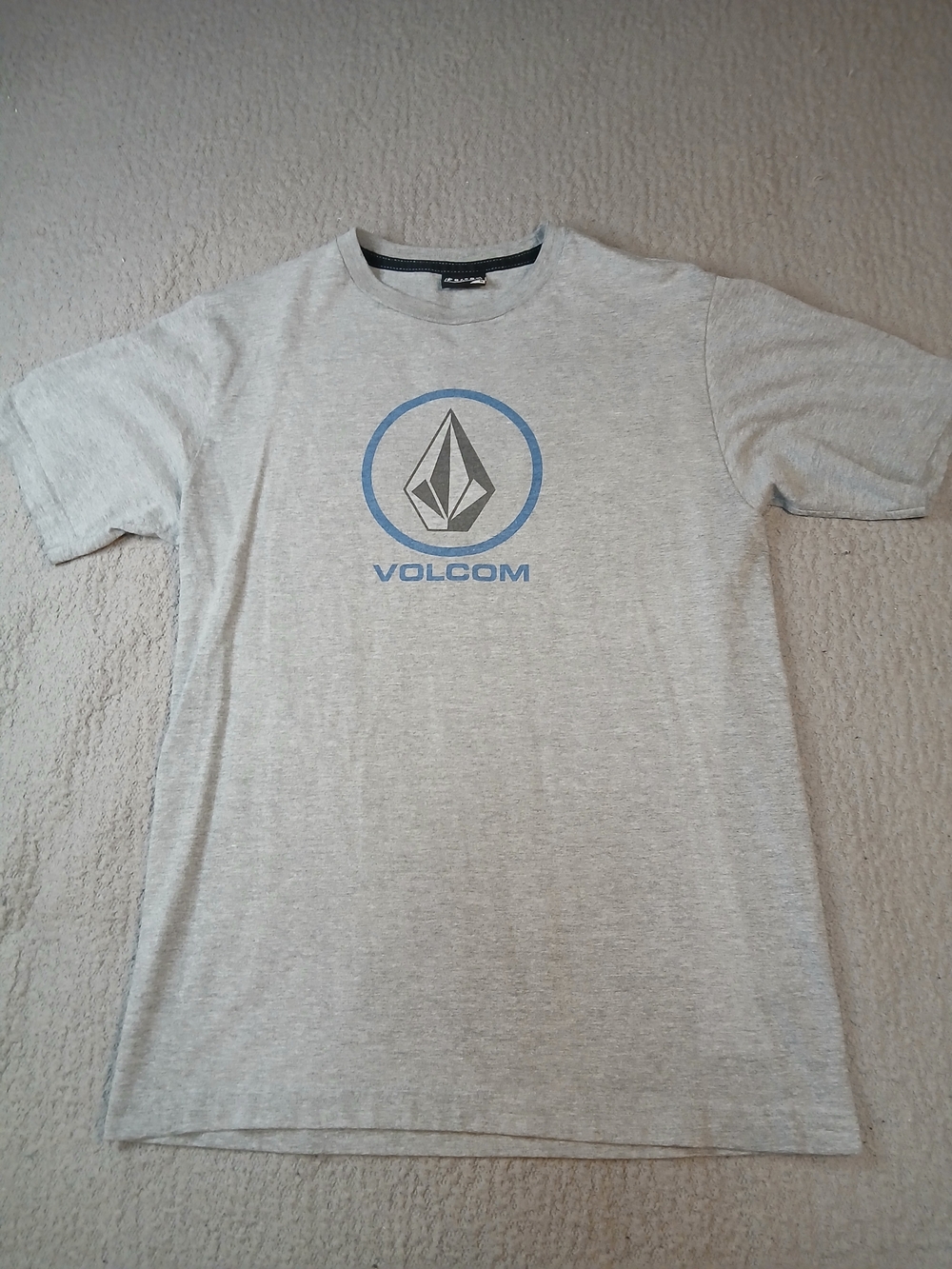 Volcom Mens T-Shirt Short Sleeve Size M Gray